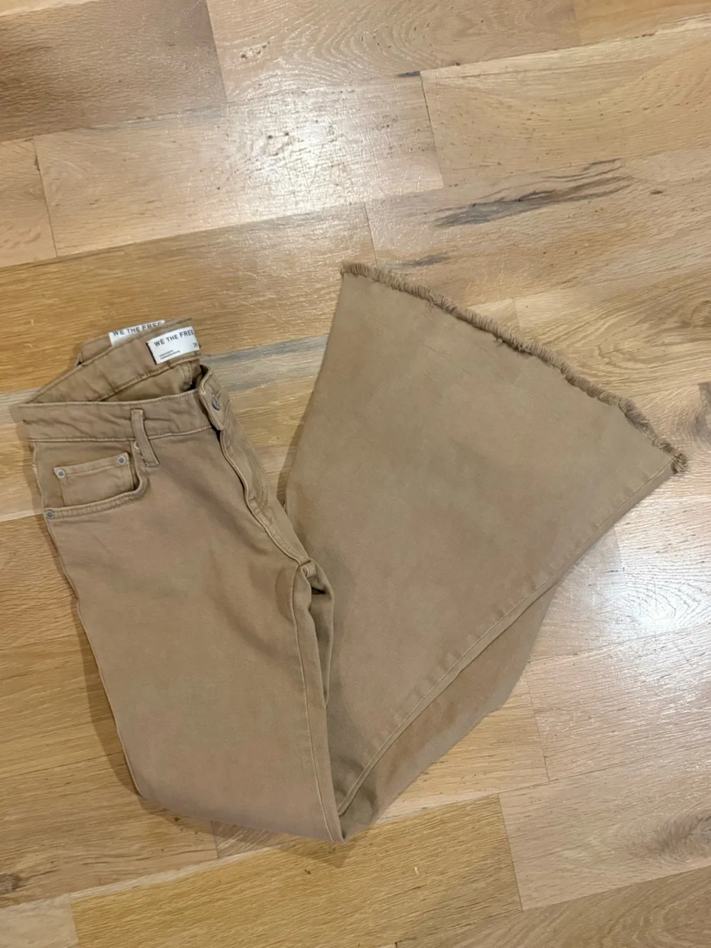 Free People We The Free Emre Low-Rise Flare Jeans-Tannin-26-NWT